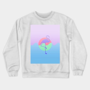 Purple Flamingo Crewneck Sweatshirt